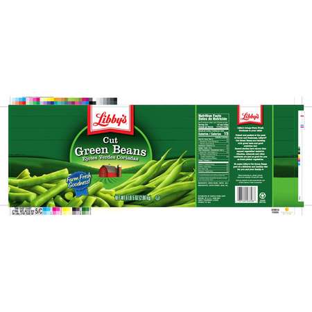 Libbys Libby Green Bean Cut Mix Sieve Low Sodium 101 oz., PK6 F003710003328